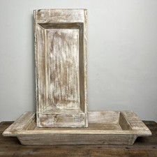 Long Wooden Dough Bowl - Rustic Wooden Trough - Table Centrepiece - £45 Each