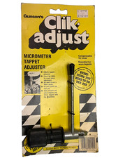 gunson's clik adjust classic car micrometer tappet adjuster hand tool carded OLD