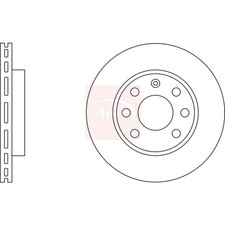 2x Brake Discs Vented For