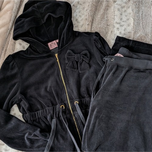 Juicy couture black velour - juicy,