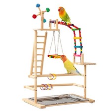 Wooden Bird Playstand Large