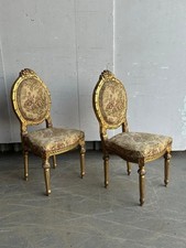Pair gilded parlour chairs - of,