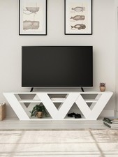 Decortie Ralla TV Stand White | Modern Media Unit | 158cm Wide