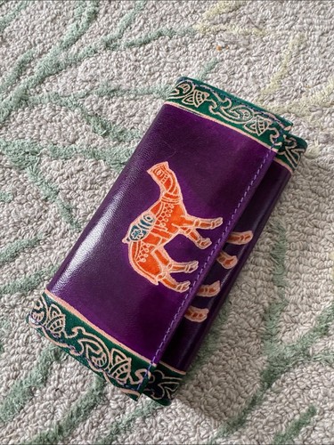 Indian leather purple - leather,