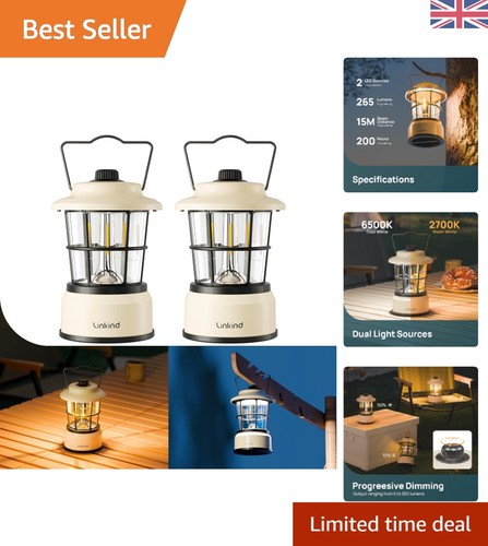 Vintage led camping lantern - led,