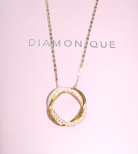 Love knot diamonique pendant - diamonique,