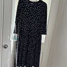 Bon Marche Black White Spotted