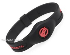 Mens Ladies MAGNETIC SPORTS™ Silicone Health Wristband Bracelet Arthritis Relief