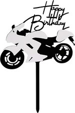 Acrylic Motorcycle Cake Topper