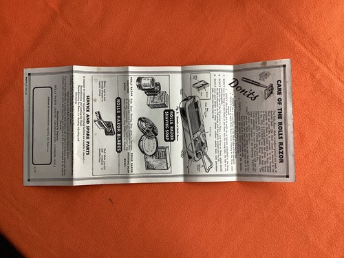 Rolls razor vintage - rolls,