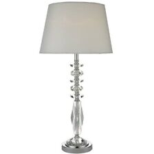 RP £125.00 Pagazzi - Leroux 61CM Table Lamp Chrome Polished.