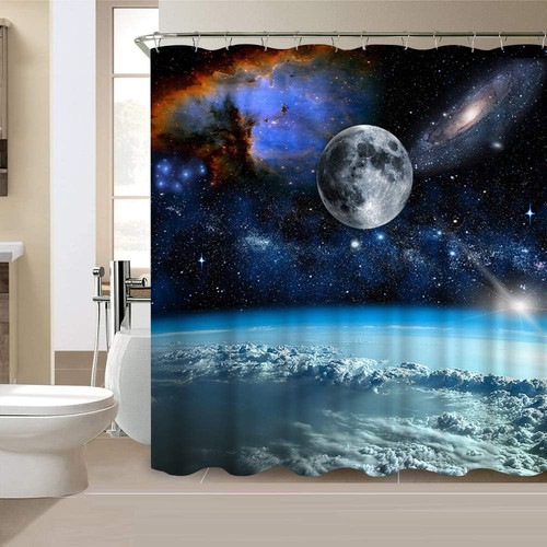 Outer space shower curtain - shower,