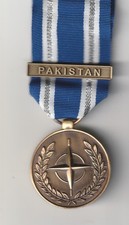 NATO  Full Size Medal & clasp Pakistan