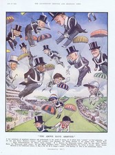 HORSE RACING Caricatures of