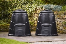 330L Black Garden Compost Bins