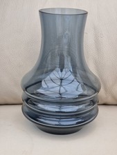 blue  Riihimaki glass hooped