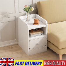 Wooden Bed Side Table Storage