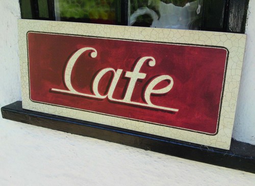 Cafe signs americana retro - cafe,