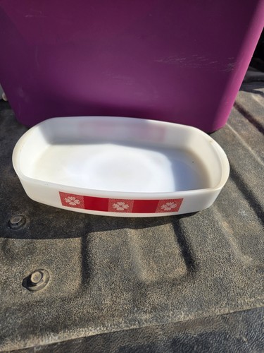 Vintage white milk glass - white,