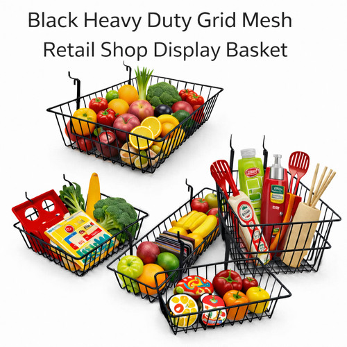 Black heavy duty grid mesh - duty,