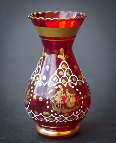 Vintage 12cm ruby red - vintage,