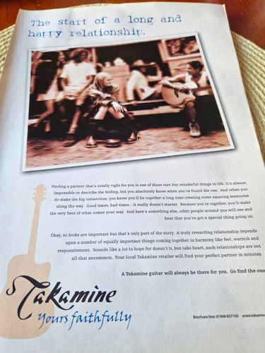 Takamine yours faithfully - takamine, 'yours