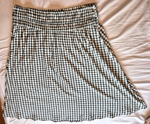 George black white check - white,