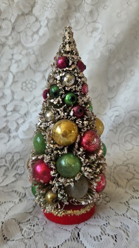 Vintage bottle brush - bottle, tree