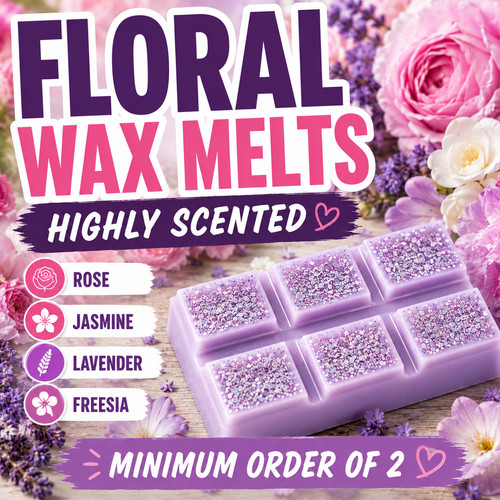 Floral wax melts - wax, snap