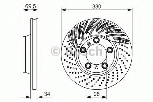 Bosch brake disc - brake,
