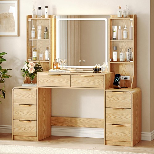 Oak ieejdn makeup - 55", vanity