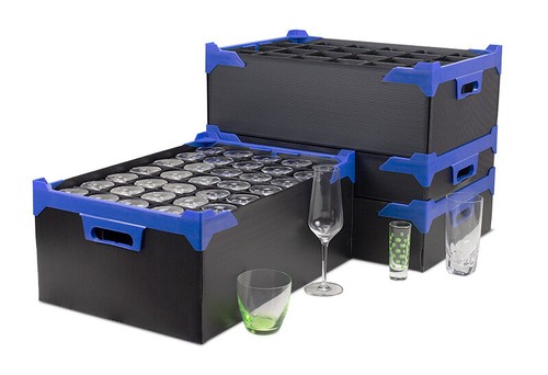 Glassware storage boxes totes - storage,