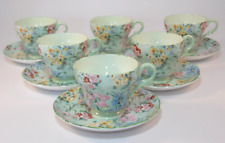 6 Vintage Shelley Melody 13453