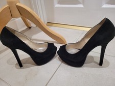 Bebo 4 Black Suede Platform