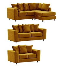 Brooklyn Gold Corner Sofa 3&2