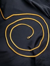 Stylish Dubai Handmade Solid Unisex Fox Chain Necklace Hallmark 22ct Yellow Gold