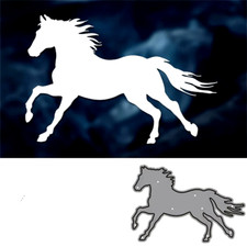 Running horse metal cutting - horse,