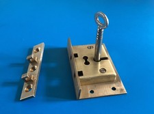 Vintage Brass Box Lock With