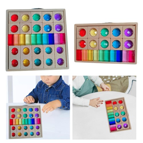 Acrylic wooden blocks - acrylic, set