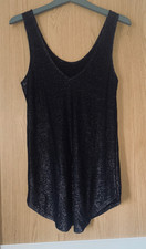NEXT size 8 long sparkly black