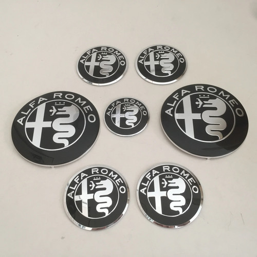 Alfa romeo 7pcs gold - 7pcs, badge