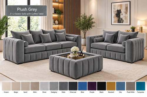 Luxury plush velvet sofa 4 - luxury,