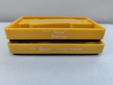 Sizzix Originals 2 Yellow Cuts Dies.  Banner & Clock Hands