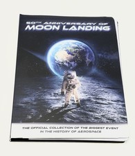 Apollo 11 50th Anniversary of Moon Landing Half Dollar Coin Set In Folder & COA