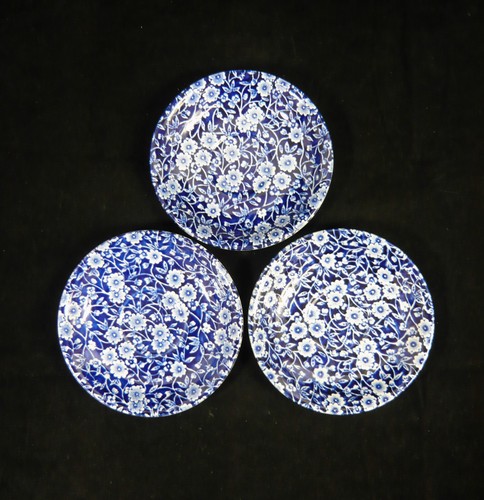 Vintage burleigh blue calico - blue,