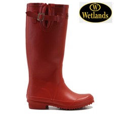 LADIES WATERPROOF WELLIES RAIN SNOW FESTIVAL GARDEN WELLINGTON FLAT BOOTS SIZE 