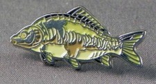 MIRROR CARP FISH ENAMEL PIN