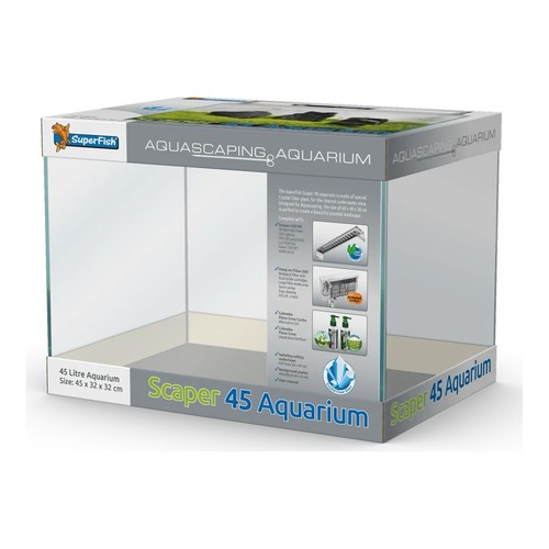Superfish scaper 45l fish tank - 45l,