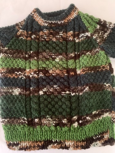 Hand knitted aran jumper 20 - knitted, 18/20