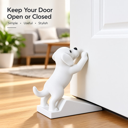 Cute puppy door - door, 3d